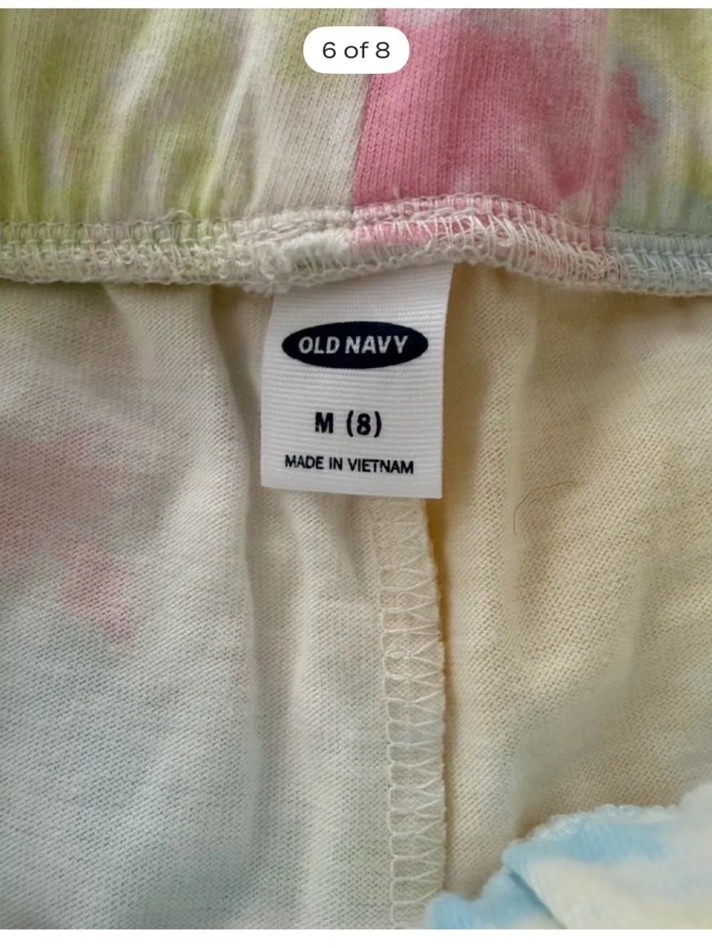 Old Navy Pastel Tie-Dye Shorts in Yellow, Blue, Pink